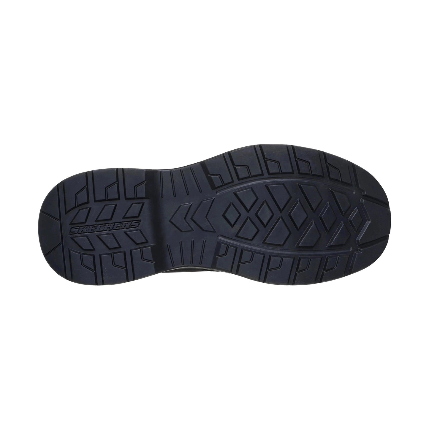 Skechers Slip Ins Black Leather Slip On Shoe 205307BBK