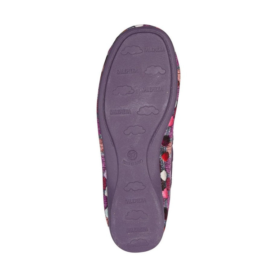 Sleepers Samira PURPLE Memory Foam Ballerina Slipper LS749P