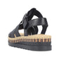 Rieker Wedge Sandal V7904-00 BLACK