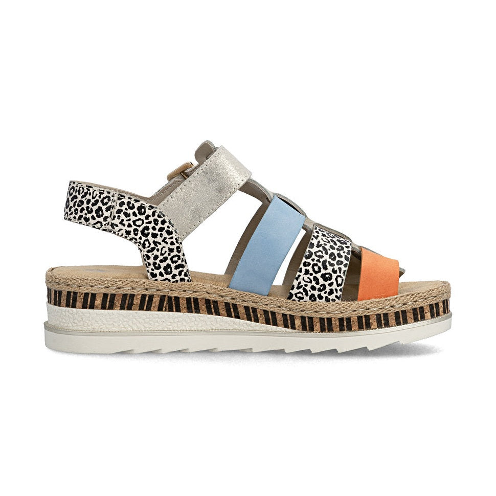 Rieker Wedge Sandal V7904-90 MULTI