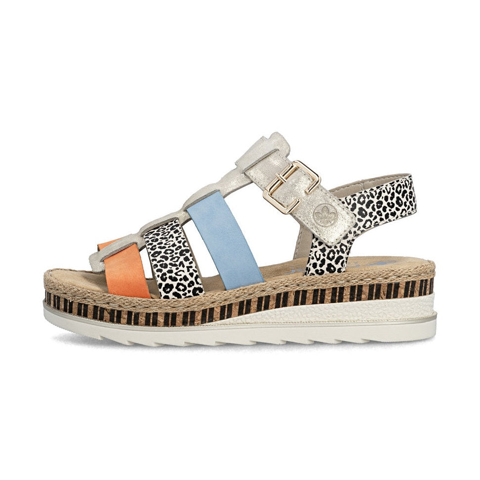 Rieker Wedge Sandal V7904-90 MULTI