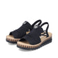Rieker Wedge Sandal V7972-00 BLACK