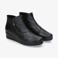 Valerias 9511 BLACK Soft Leather Wide Fitting Ankle Boot