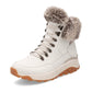 Rieker Evolution W0063 OFF WHITE Fur Cuff Trainer style Boot
