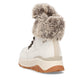 Rieker Evolution W0063 OFF WHITE Fur Cuff Trainer style Boot