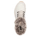 Rieker Evolution W0063 OFF WHITE Fur Cuff Trainer style Boot