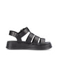 Rieker R-evolution Chunky Wedge Sandal W0804-00 BLACK