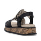 Rieker Wedge Sandal W0853-00 BLACK