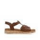 Rieker Wedge Sandal W0853-24 BROWN