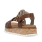 Rieker Wedge Sandal W0853-24 BROWN