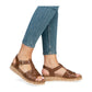 Rieker Wedge Sandal W0853-24 BROWN