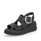 Rieker R-Evolution Chunky Wedge Sandal W1550-00 BLACK