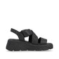 Rieker R-Evolution Chunky Wedge Sandal W1550-00 BLACK