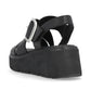 Rieker R-Evolution Chunky Wedge Sandal W1550-00 BLACK