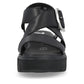 Rieker R-Evolution Chunky Wedge Sandal W1550-00 BLACK