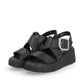 Rieker R-Evolution Chunky Wedge Sandal W1550-00 BLACK