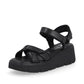 Rieker R-Evolution Chunky Wedge Sandal W1552-00 BLACK