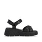Rieker R-Evolution Chunky Wedge Sandal W1552-00 BLACK