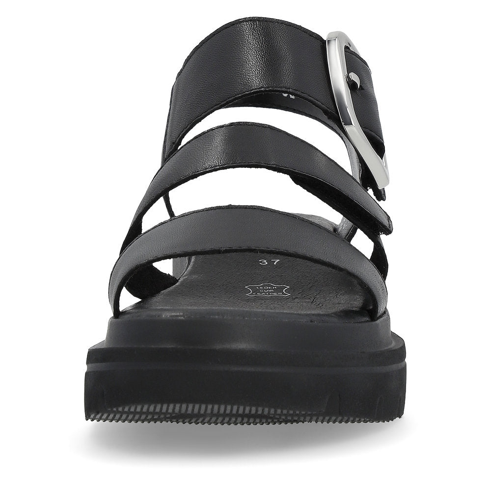Rieker R-Evolution Chunky Wedge Sandal W1650-00 BLACK