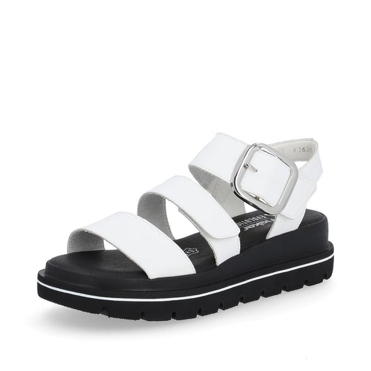 Rieker R-Evolution Chunky Wedge Sandal W1650-80 WHITE
