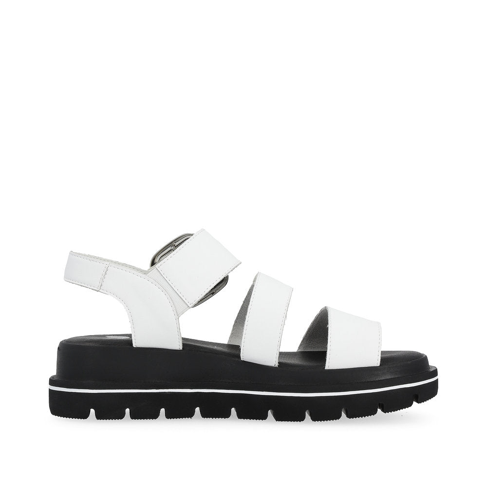 Rieker R-Evolution Chunky Wedge Sandal W1650-80 WHITE