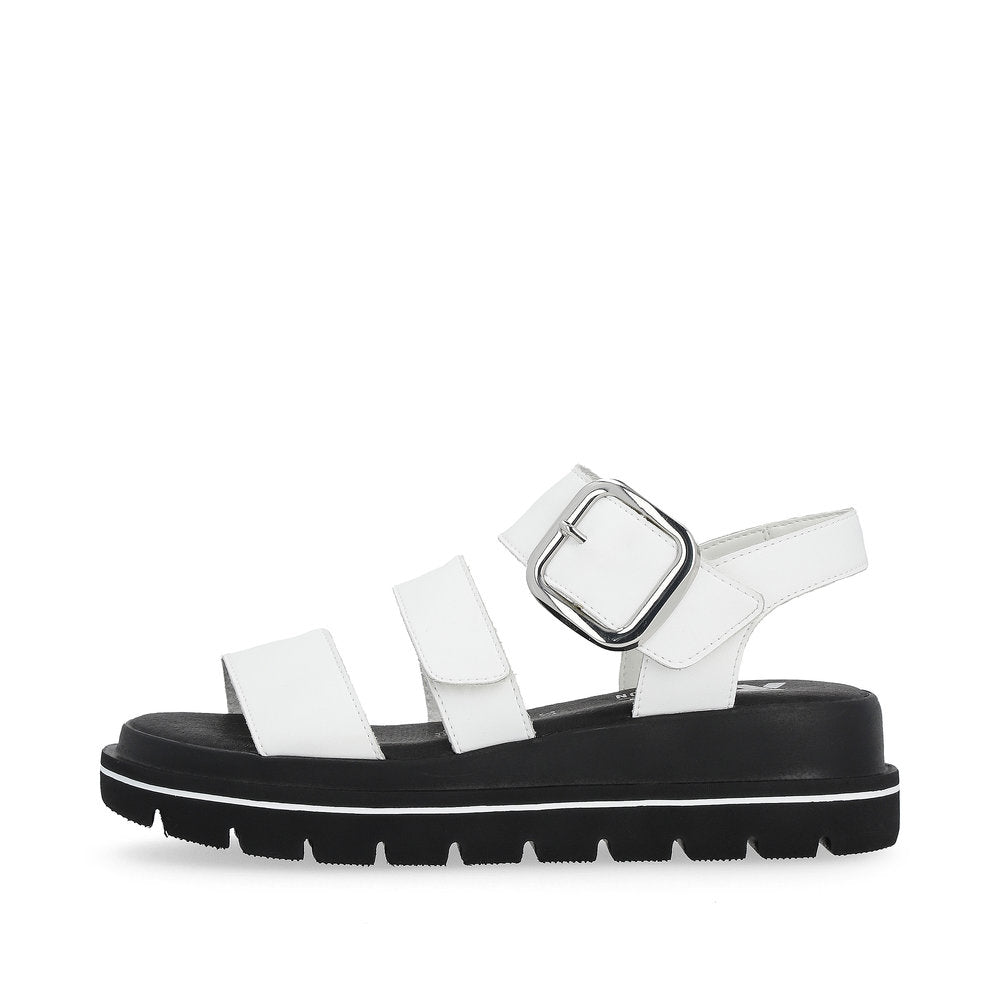 Rieker R-Evolution Chunky Wedge Sandal W1650-80 WHITE