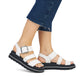 Rieker R-Evolution Chunky Wedge Sandal W1650-80 WHITE