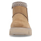 Rieker Casual Ankle Boot Fur lined with zip W2074-24 TAN