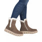 Rieker Casual Boot Fur lining and zip W2075 BROWN W2075-20