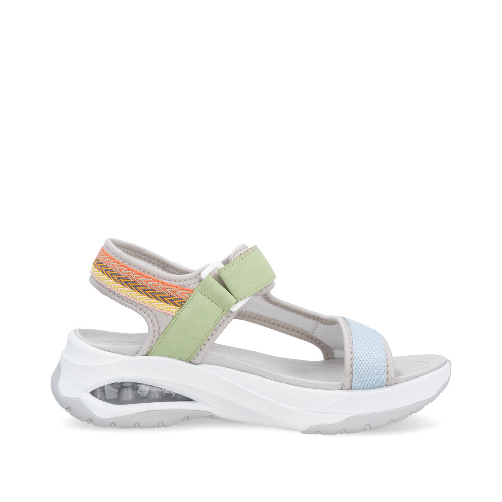 Rieker Sport Sandal With Fully Adjustable Straps W3151-90 MULTI