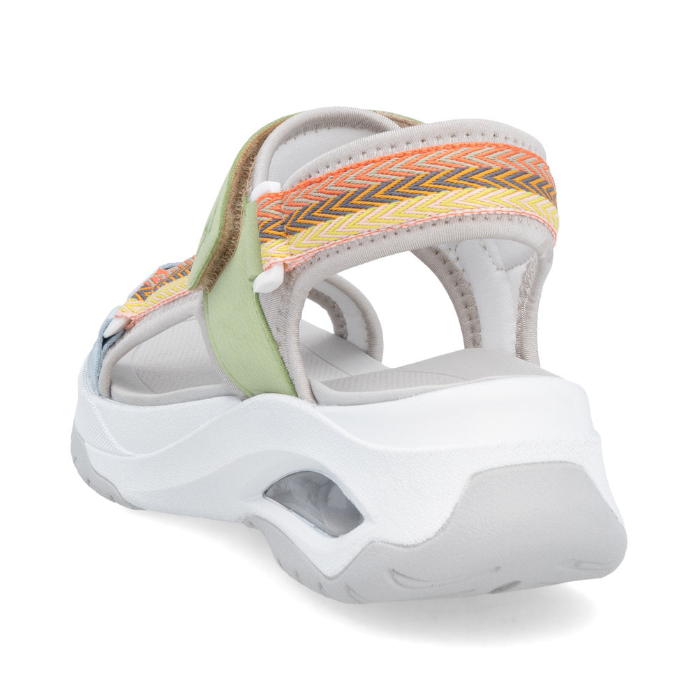 Rieker Sport Sandal With Fully Adjustable Straps W3151-90 MULTI