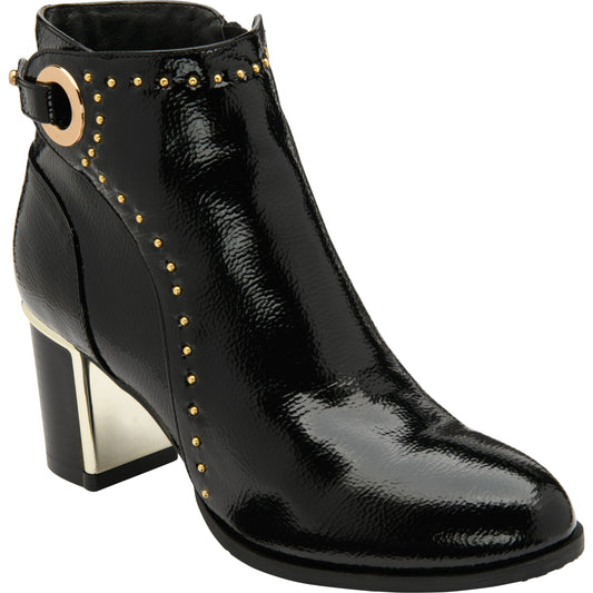 Lotus  Ankle boot with block heel Wells BLACK PAT ULB317BP
