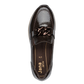 Jana 24766-42 MOCCA Patent Wide Fitting Wedge Heel Slip On Loafer