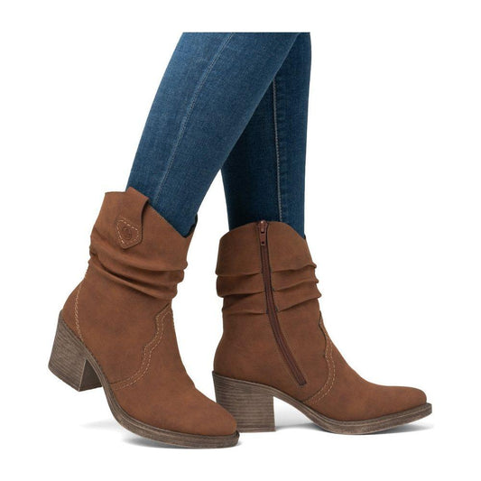 Rieker Y1284 BRANDY Western Style Ankle Boot Y1284-24
