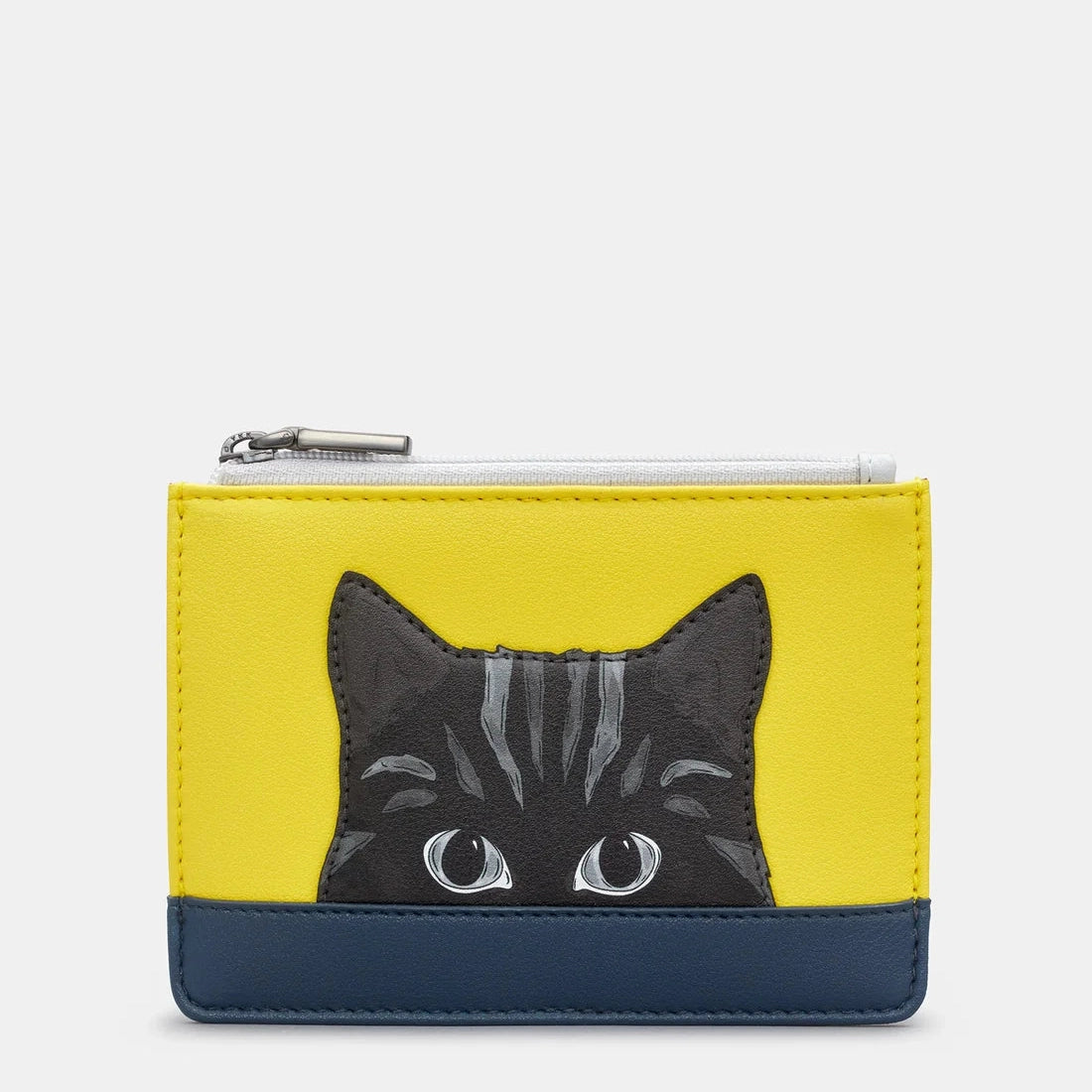 Burst Gatto Zip Top Purse YELLOW Vegan Y1321 CAT CB46