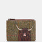 New Disguise Highland Cow Vegan Zip Top Purse Nd GREEN MULTY Y1321 COW 6
