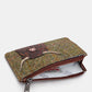 New Disguise Highland Cow Vegan Zip Top Purse Nd GREEN MULTY Y1321 COW 6