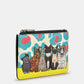New Disguise Cat Club Zip Top Purse BLACK Y1321 PRTCT 1