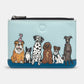 Yoshi Party Dogs Zip Top Leather Purse