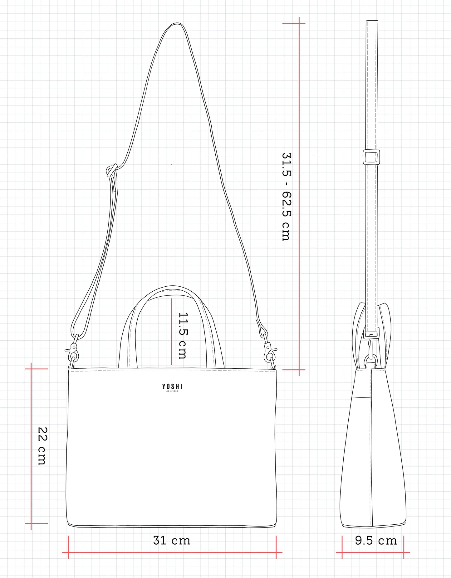Yoshi Jane Austen Grab Bag GREY Y26LBR JA46