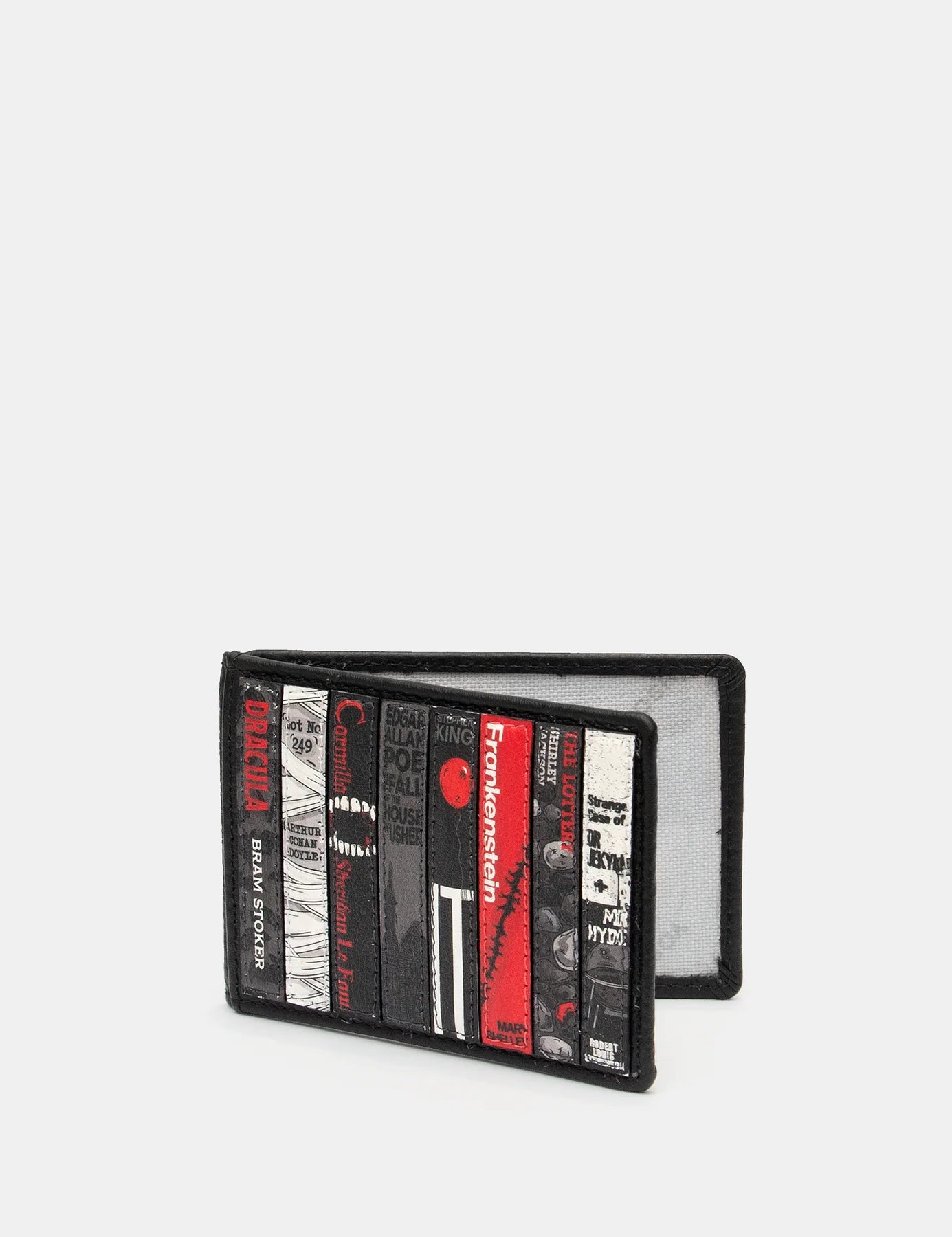 Yoshi Horror Bookworm Travel Pass Holder BLACK  Leather Y5318 LBRH1