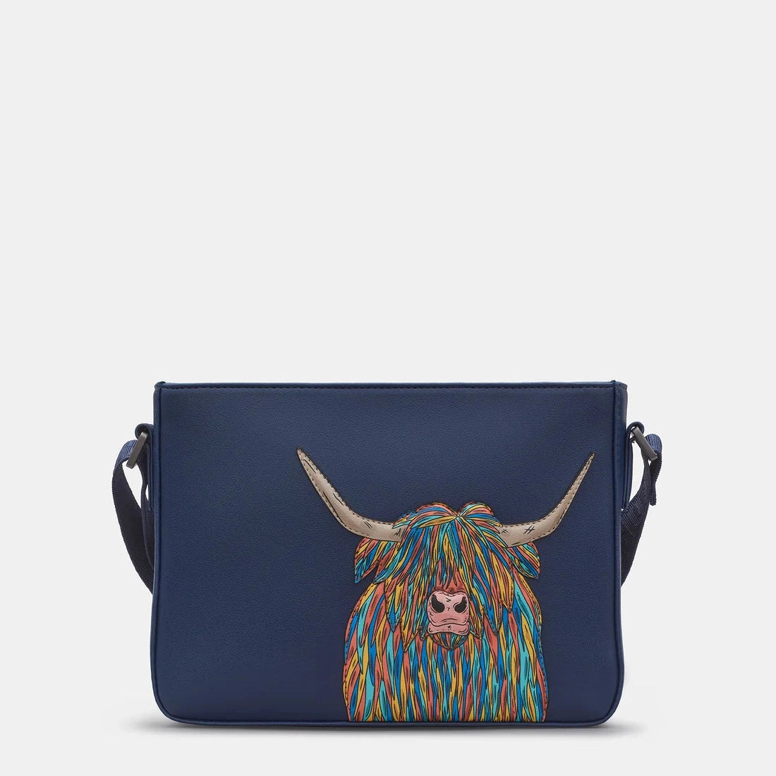 Highland Cow Cross Body Bag Nd NAVY Vegan YB214 COW 6