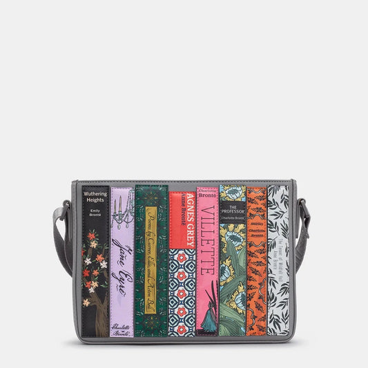 New Disguise Bronte Book Club Gray Vegan Crossbody Bag YB214 LBR BR 35
