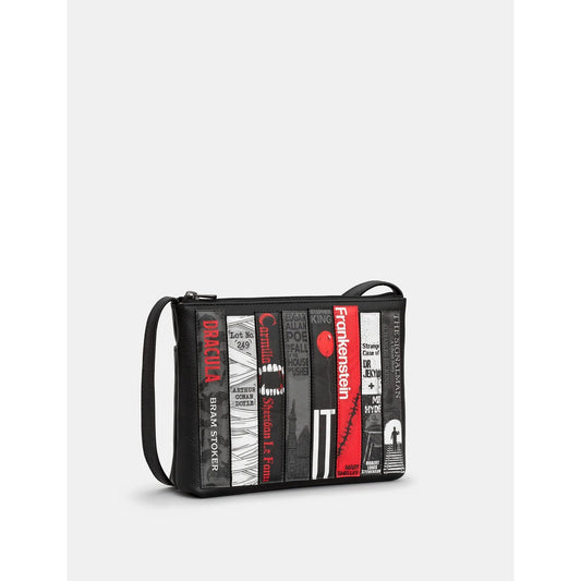 Yoshi Horror Bookworm Crossbody Bag BLACK YB214 LBR HR 1