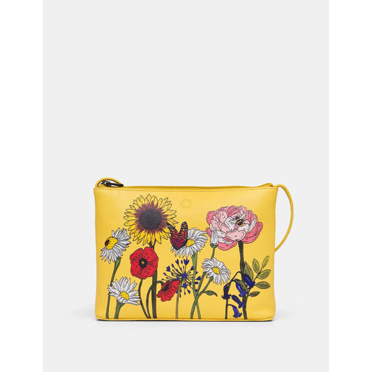 Yoshi Wildflower Cross Body Handbag Buttercup Yellow