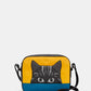Yoshi Cat Colour Block BLACK Cross Body Camera Bag