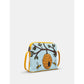 Yoshi Soft Leather Bee Hive Crossbody YELLOW Bag