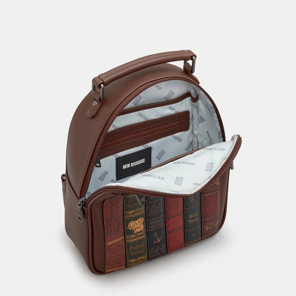 New Disguise Classic Canon Book Club Backpack BROWN YB258 LBR C2