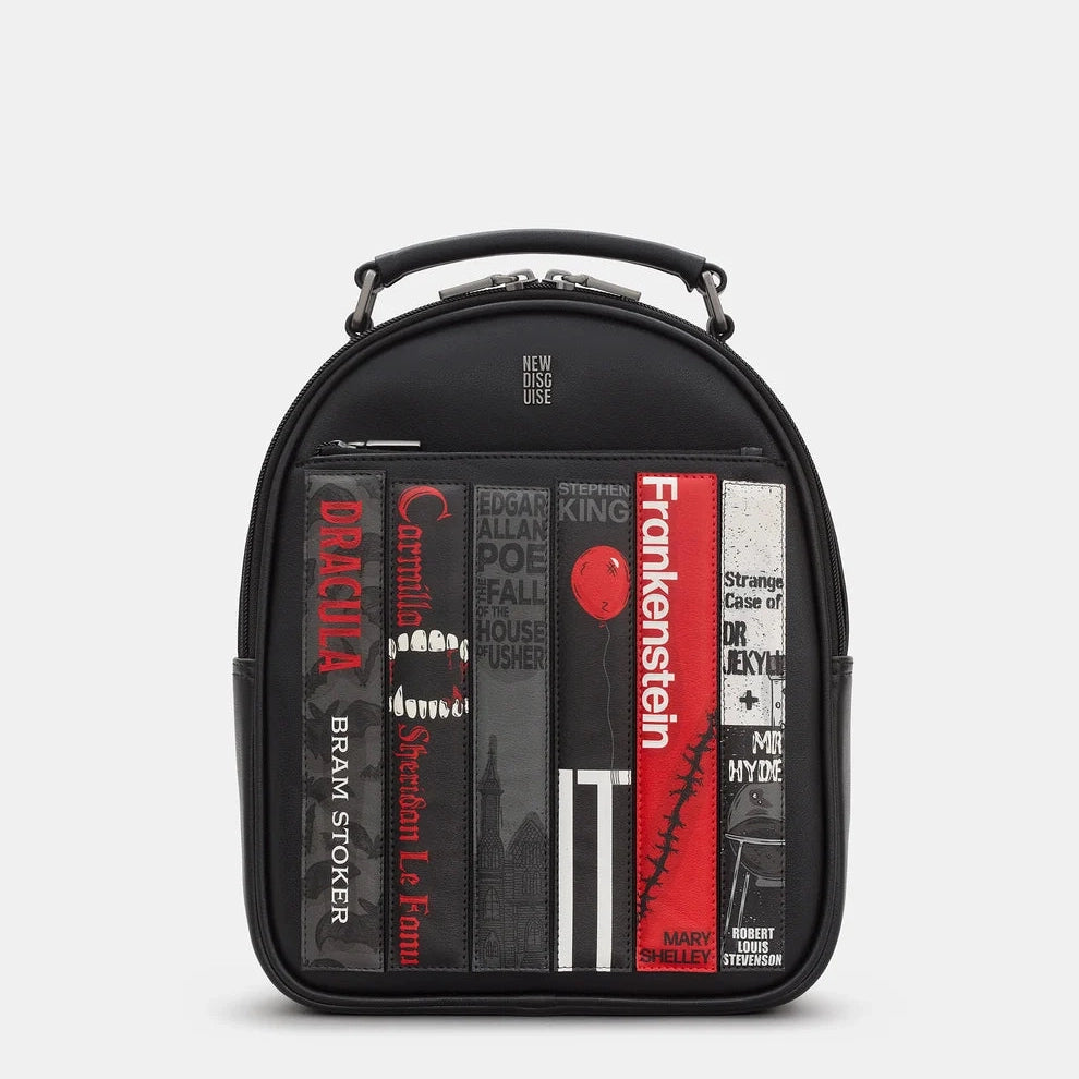 New Disguise Horror Book Club Backpack BLACK YB258 LBR HR