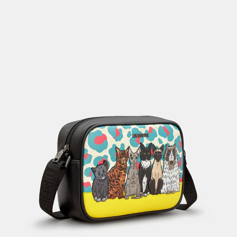 New Disguise Cat Club Crossbody Bag BLACK YB263 PRTCT 1